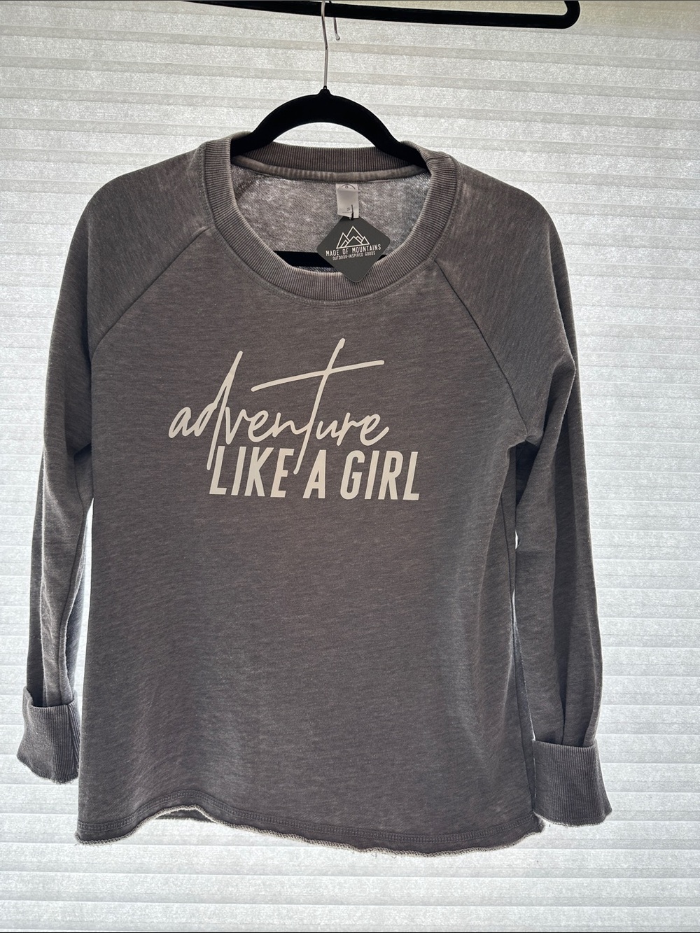 Kids Gray 'Adventure Like A Girl' Long-Sleeve Top